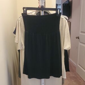 Lascana Black Strapless Top